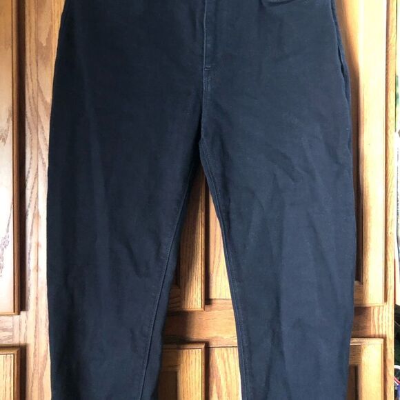 HUDSON Jeans High Rise Straight Ankle Cut Off Barbra Black Size 30 - Picture 5 of 14